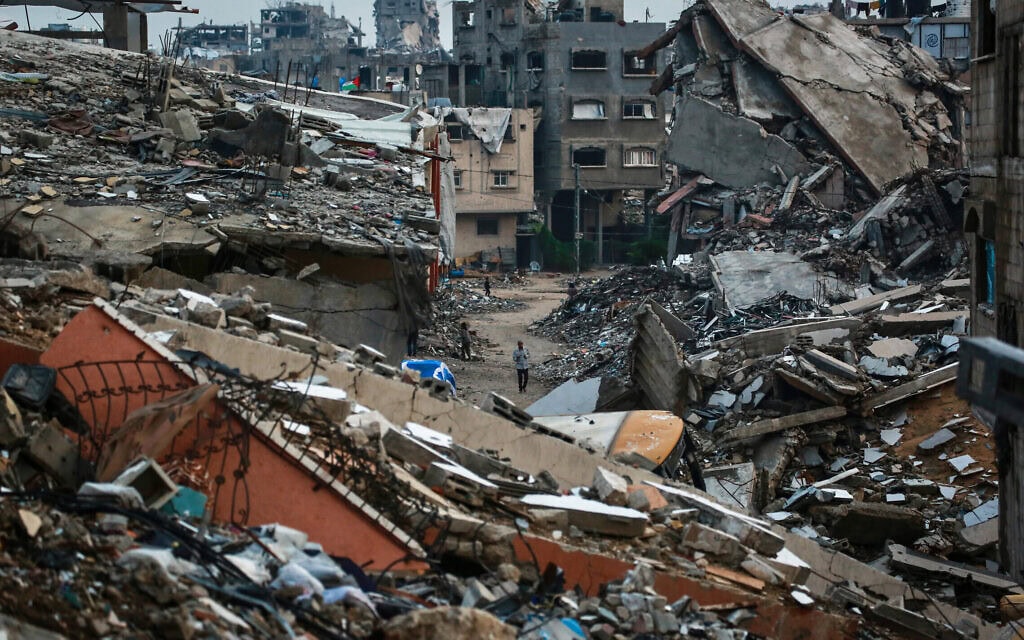 שכונת א־ספטאווי, מערבית לג'באליה, בצפון רצועת עזה, 10 בדצמבר 2025 (צילום: BASHAR TALEB / AFP) שכונת א־ספטאווי, מערבית לג'באליה, בצפון רצועת עזה, 10 בדצמבר 2025 (צילום: BASHAR TALEB / AFP)