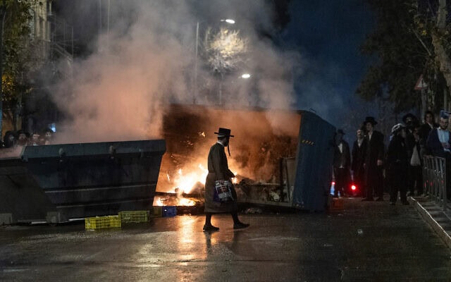 הפגנת חרדים נגד חוק הגיוס בירושלים, 6 בינואר 2026