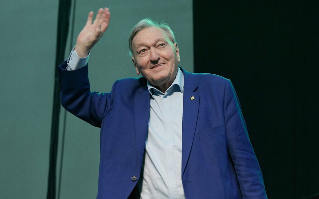 הסופר אריך פון דניקן בכנס לציון 50 שנה לספרו "מרכבות האלים", בבולטימור, מרילנד, 10 בנובמבר 2018 (צילום: Riccardo Savi/Getty Images/AFP)