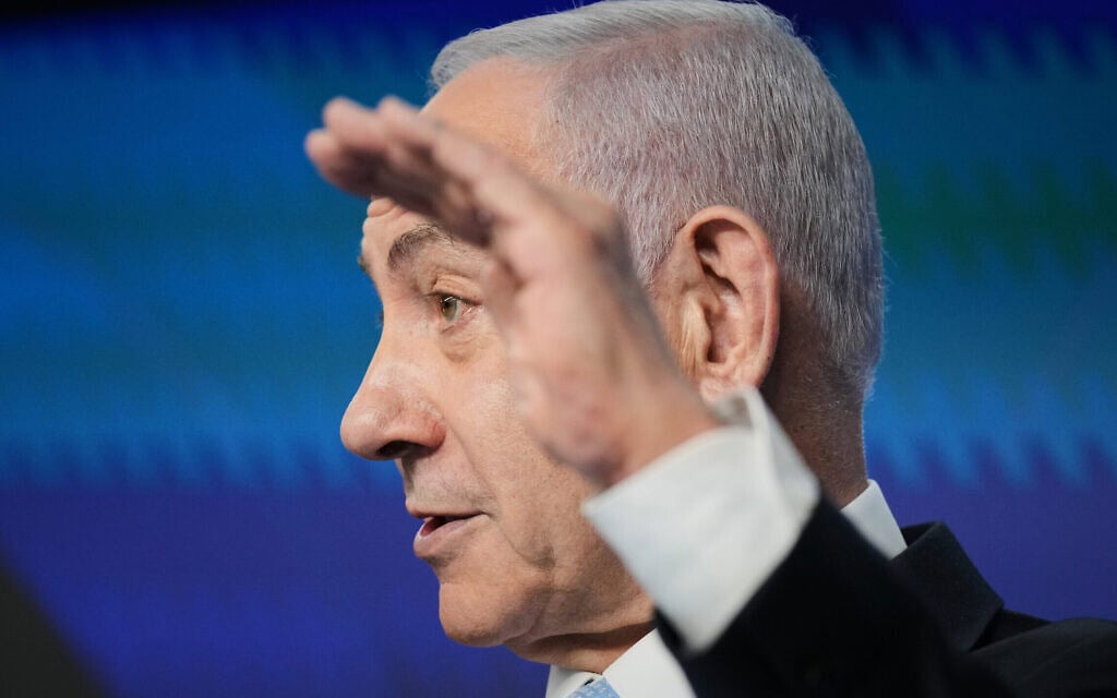 ראש הממשלה בנימין נתניהו במסיבת עיתונאים עם קנצלר גרמניה פרדריך מרץ בעת ביקורו בירושלים, 7 בדצמבר 2025 (צילום: AP Photo/Ariel Schalit) ראש הממשלה בנימין נתניהו במסיבת עיתונאים עם קנצלר גרמניה פרדריך מרץ בעת ביקורו בירושלים, 7 בדצמבר 2025 (צילום: AP Photo/Ariel Schalit)