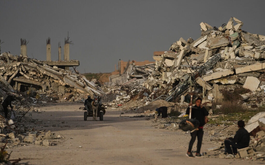 א־זהרא שבמרכז רצועת עזה, 28 בינואר 2026 (צילום: AP Photo/Abdel Kareem Hana) א־זהרא שבמרכז רצועת עזה, 28 בינואר 2026 (צילום: AP Photo/Abdel Kareem Hana)