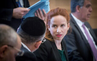 ח״כ סתיו שפיר בוועדת הכספים, במהלך הצבעה על תקציב המדינה, 12 במרץ 2018 (צילום: מרים אלסטר/פלאש90) ח״כ סתיו שפיר בוועדת הכספים, במהלך הצבעה על תקציב המדינה, 12 במרץ 2018 (צילום: מרים אלסטר/פלאש90)