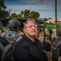 השר לביטחון לאומי איתמר בן גביר בתראבין א-צאנע, 31 בדצמבר 2025
