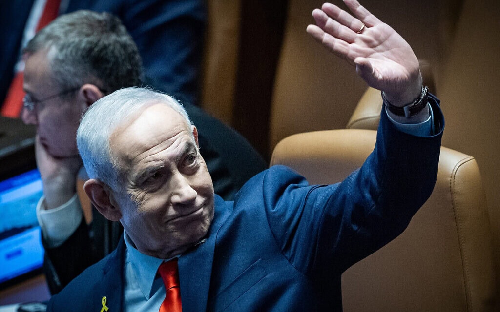 ראש הממשלה בנימין נתניהו בכנסת, 5 בינואר 2026 (צילום: יונתן זינדל/פלאש90) ראש הממשלה בנימין נתניהו בכנסת, 5 בינואר 2026 (צילום: יונתן זינדל/פלאש90)