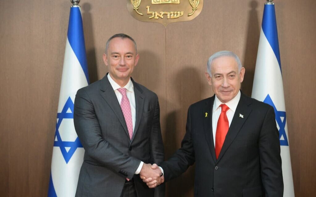 ראש הממשלה בנימין נתניהו וניקולאי מלאדנוב בלשכת ראש הממשלה בירושלים, 8 בינואר 2026 (צילום: עמוס בן גרשום / לע"מ) ראש הממשלה בנימין נתניהו וניקולאי מלאדנוב בלשכת ראש הממשלה בירושלים, 8 בינואר 2026 (צילום: עמוס בן גרשום / לע"מ)