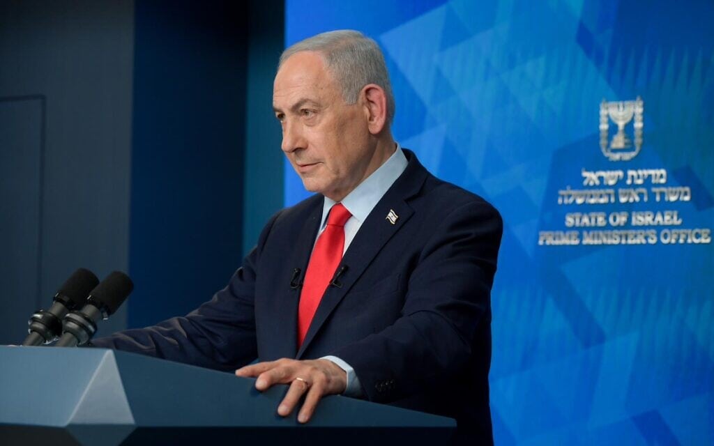 ראש הממשלה בנימין נתניהו במסיבת עיתונאים במשרד ראש הממשלה בירושלים, 27 בינואר 2026 (צילום: מעיין טואף / לע"מ) ראש הממשלה בנימין נתניהו במסיבת עיתונאים במשרד ראש הממשלה בירושלים, 27 בינואר 2026 (צילום: מעיין טואף / לע"מ)