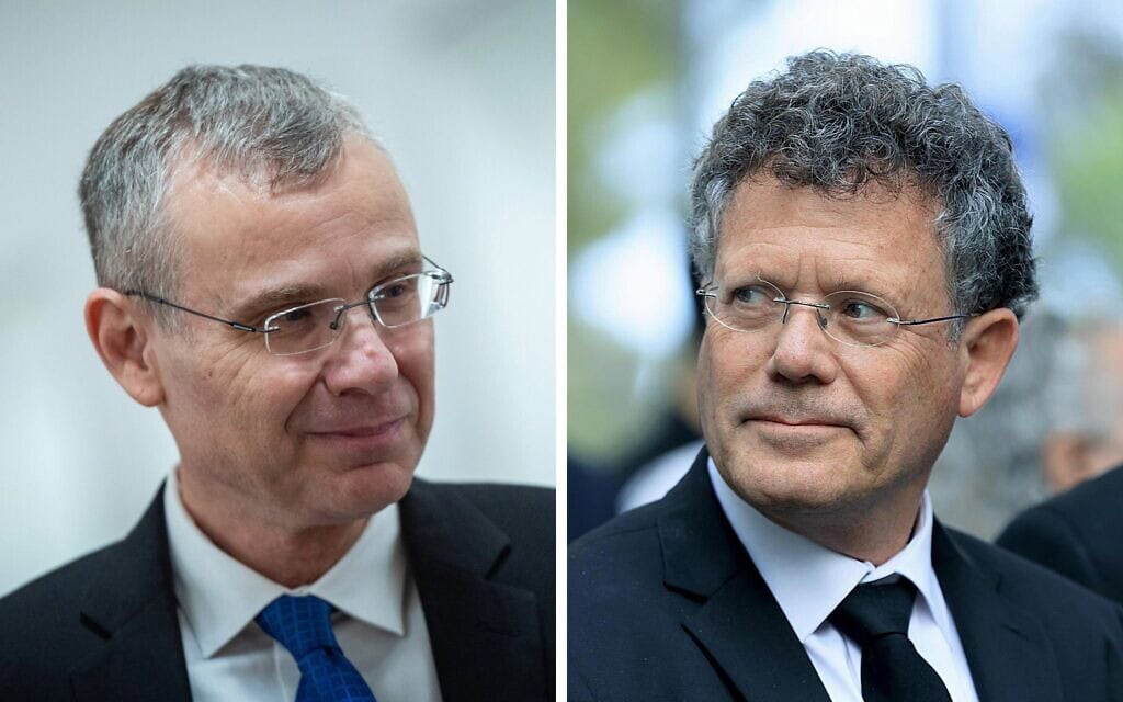 נשיא בית המשפט העליון יצחק עמית, שר המשפטים יריב לוין (צילום: משה שי ויונתן זינדל/פלאש90) נשיא בית המשפט העליון יצחק עמית, שר המשפטים יריב לוין (צילום: משה שי ויונתן זינדל/פלאש90)