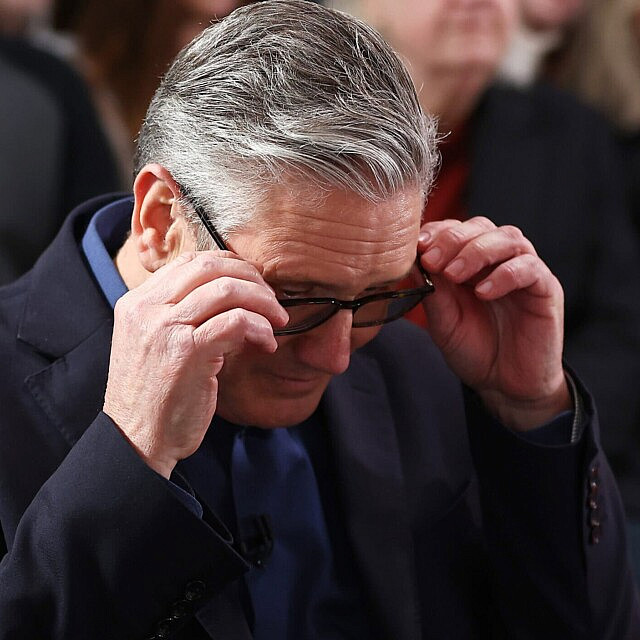 ראש ממשלת בריטניה קיר סטארמר, 5 בפברואר 2026 (צילום: Peter Nicholls/Pool Photo via AP) ראש ממשלת בריטניה קיר סטארמר, 5 בפברואר 2026 (צילום: Peter Nicholls/Pool Photo via AP)