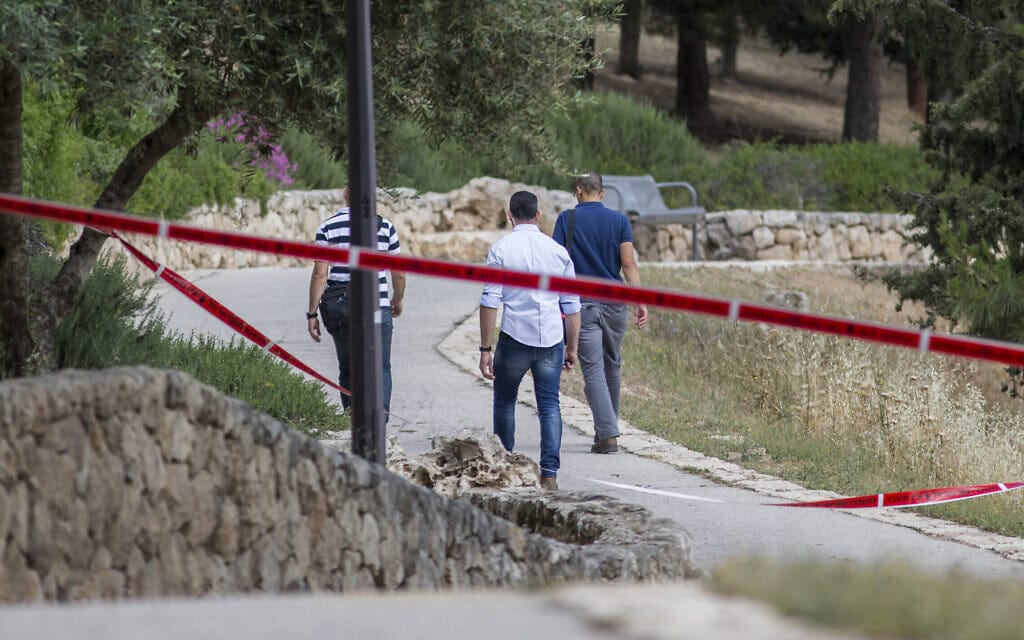כוחות ביטחון בזירת פיגוע דקירה בשכונת ארמון הנציב בירושלים, 10 במאי 2016 (צילום: יונתן זינדל/פלאש90) כוחות ביטחון בזירת פיגוע דקירה בשכונת ארמון הנציב בירושלים, 10 במאי 2016 (צילום: יונתן זינדל/פלאש90)