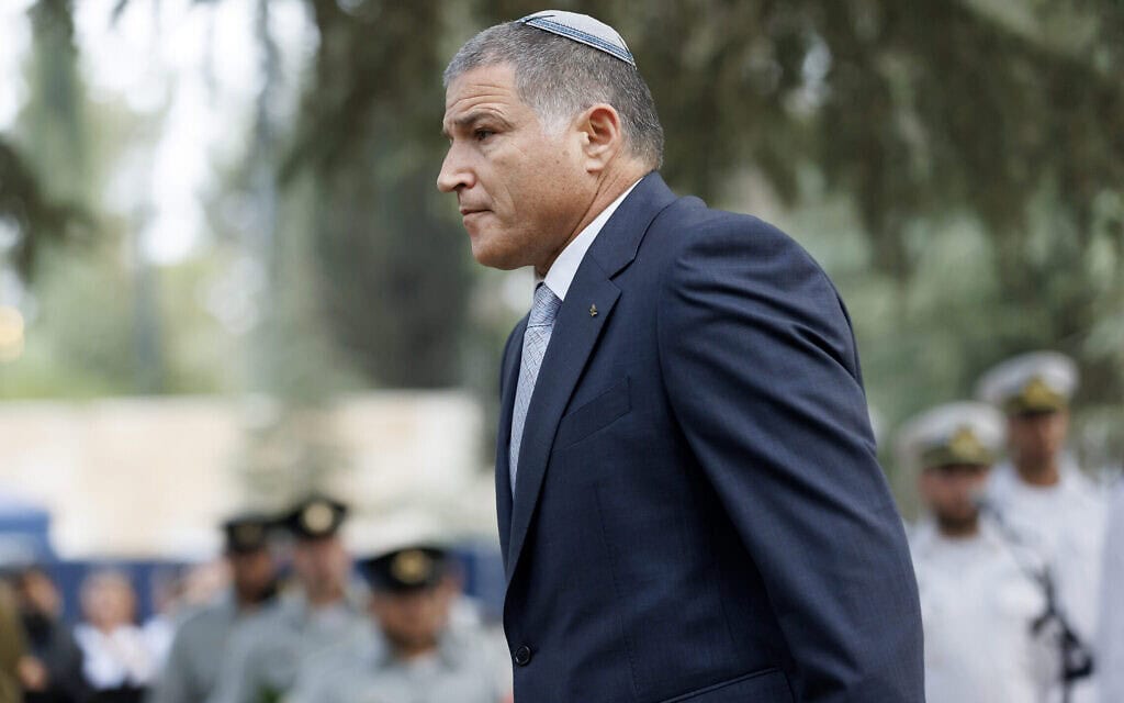 ראש שירות הביטחון הכללי דוד זיני בהר הרצל בירושלים, 3 בנובמבר 2025 (צילום: משה שי/פלאש90) ראש שירות הביטחון הכללי דוד זיני בהר הרצל בירושלים, 3 בנובמבר 2025 (צילום: משה שי/פלאש90)