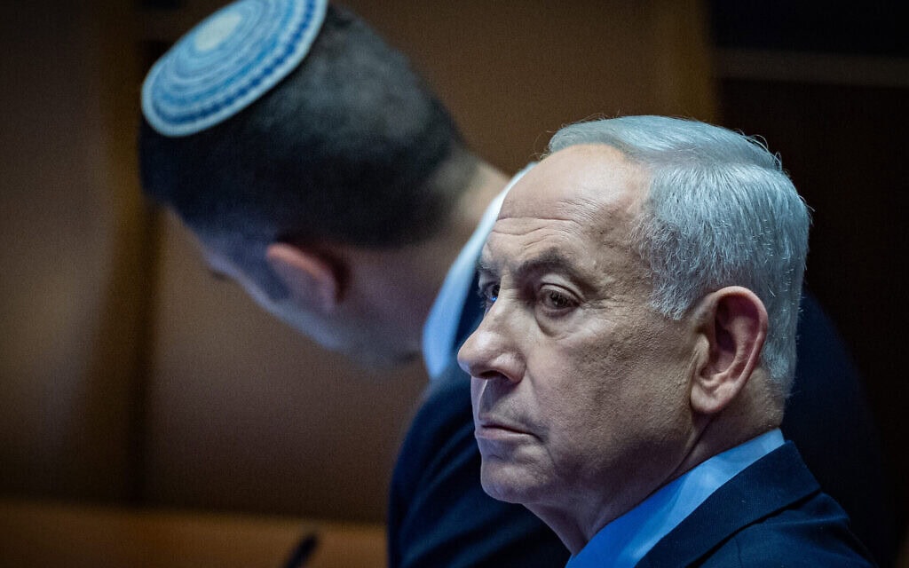 ראש הממשלה בנימין נתניהו במליאת הכנסת, 23 בפברואר 2026 (צילום: יונתן זינדל/פלאש90) ראש הממשלה בנימין נתניהו במליאת הכנסת, 23 בפברואר 2026 (צילום: יונתן זינדל/פלאש90)