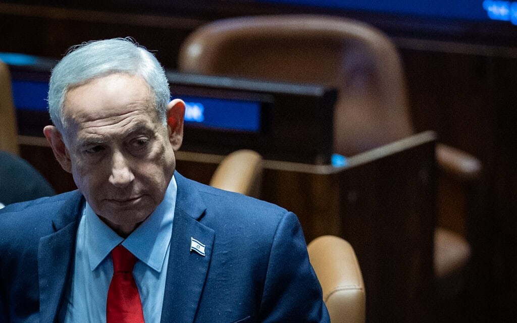 ראש הממשלה בנימין נתניהו במליאת הכנסת, 23 בפברואר 2026 (צילום: יונתן זינדל/פלאש90) ראש הממשלה בנימין נתניהו במליאת הכנסת, 23 בפברואר 2026 (צילום: יונתן זינדל/פלאש90)