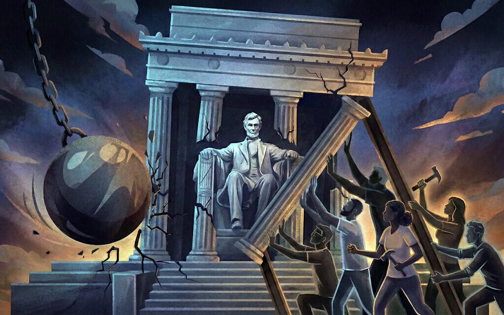 נפילת הדמוקרטיה. אילוסטרציה (צילום: יצירת AI) נפילת הדמוקרטיה. אילוסטרציה (צילום: יצירת AI)