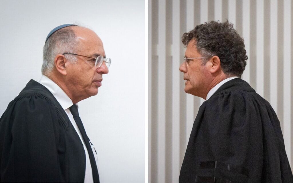 נשיא בית המשפט העליון יצחק עמית, המשנה לנשיא העליון נעם סולברג (צילום: חיים גולדברג ויונתן זינדל/פלאש90) נשיא בית המשפט העליון יצחק עמית, המשנה לנשיא העליון נעם סולברג (צילום: חיים גולדברג ויונתן זינדל/פלאש90)