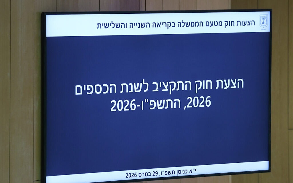 ההצבעה על תקציב המדינה לשנת 2026 במליאת הכנסת, 29 במרץ 2026 (צילום: דני שם טוב/דוברות הכנסת)
