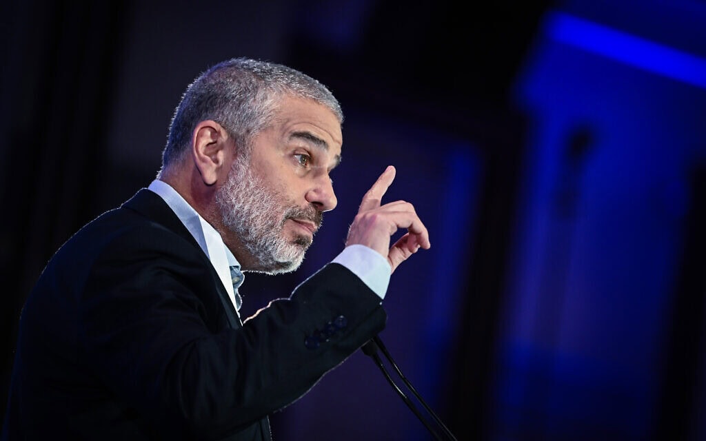 ינון מגל נואם בכנס ז'בוטינסקי בירושלים, 23 בדצמבר 2024 (צילום: אריה לייב אברמס/פלאש90) ינון מגל נואם בכנס ז'בוטינסקי בירושלים, 23 בדצמבר 2024 (צילום: אריה לייב אברמס/פלאש90)