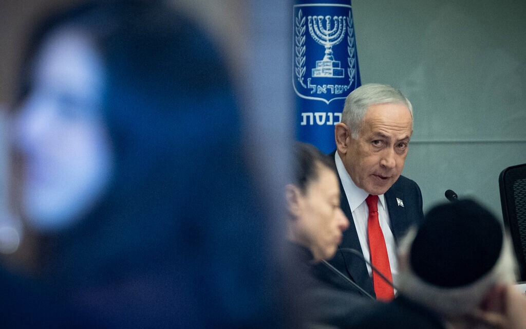 ראש הממשלה בנימין נתניהו בוועדת החוץ והביטחון בכנסת, 5 בפברואר 2026 (צילום: יונתן זינדל/פלאש90) ראש הממשלה בנימין נתניהו בוועדת החוץ והביטחון בכנסת, 5 בפברואר 2026 (צילום: יונתן זינדל/פלאש90)