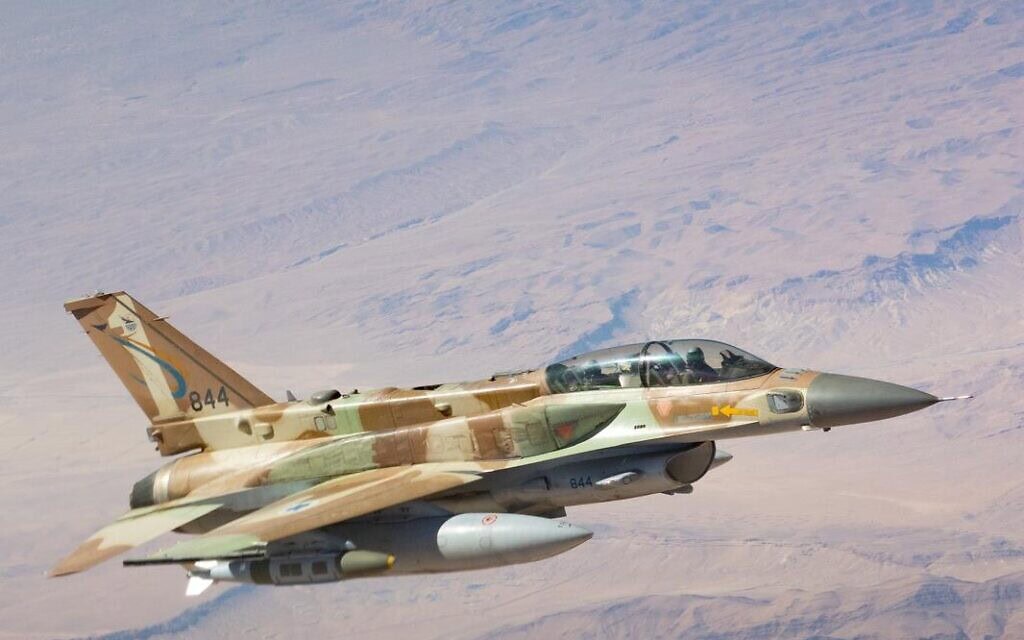 מטוס קרב של צה"ל במהלך מבצע שאגת הארי; הצבא מסר את התמונה לפרסום ב-19 במרץ 2026 (צילום: צה"ל)