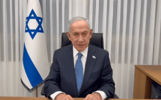 ראש הממשלה בנימין נתניהו בהצהרה מצולמת, 23 במרץ 2026 (צילום: צילום מסך) ראש הממשלה בנימין נתניהו בהצהרה מצולמת, 23 במרץ 2026 (צילום: צילום מסך)