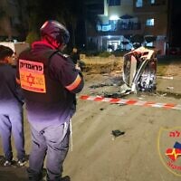 זירת הנפילה בפתח תקווה, 18 במרץ 2026 (צילום: כבאות והצלה פתח תקווה) זירת הנפילה בפתח תקווה, 18 במרץ 2026 (צילום: כבאות והצלה פתח תקווה)