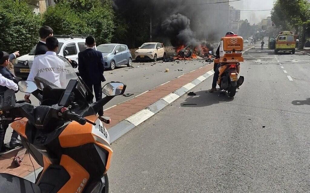 נזק במרכז הארץ מטיל מצרר איראני, 4 באפריל 2026 נזק במרכז הארץ מטיל מצרר איראני, 4 באפריל 2026