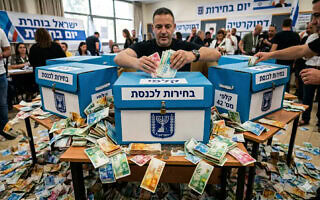 מימון מפלגות בבחירות לכנסת, אילוסטרציה (צילום: יצירת AI) מימון מפלגות בבחירות לכנסת, אילוסטרציה (צילום: יצירת AI)