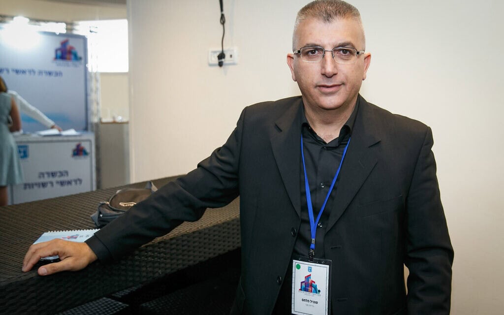 סוהיל מלחם, ראש המועצה המקומית ג'דיידה־מכר, משתתף בכנס של ראשי ערים וראשי מועצות מקומיות שנבחרו לאחרונה, באשקלון, 27 בנובמבר 2018 (צילום: פלאש90) סוהיל מלחם, ראש המועצה המקומית ג'דיידה־מכר, משתתף בכנס של ראשי ערים וראשי מועצות מקומיות שנבחרו לאחרונה, באשקלון, 27 בנובמבר 2018 (צילום: פלאש90)