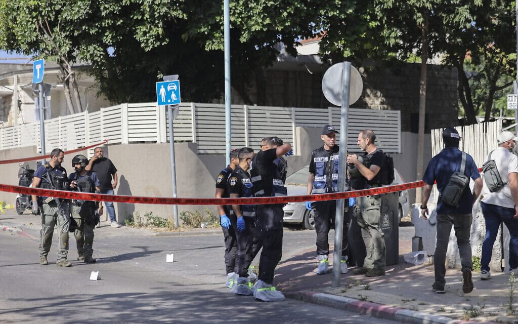 כוחות משטרת ישראל בזירת ירי ברמלה, 11 במאי 2026; תצלום ארכיון – לתיעוד אין קשר לידיעה (צילום: יוסי אלוני/פלאש90)