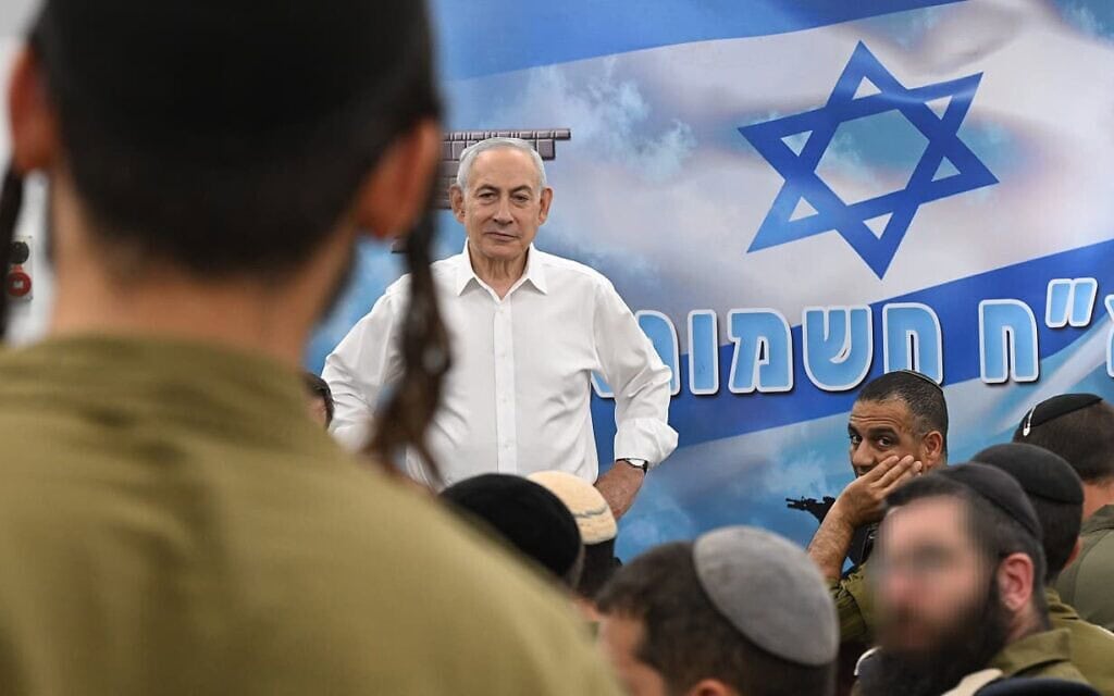 ראש הממשלה בנימין נתניהו בביקור בחטיבת החשמונאים. 28 במאי 2026 (צילום: חיים צח/ לע״מ) ראש הממשלה בנימין נתניהו בביקור בחטיבת החשמונאים. 28 במאי 2026 (צילום: חיים צח/ לע״מ)