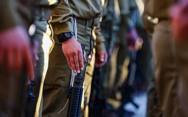 אילוסטרציה: טקס השבעה של חיילים בחטיבת החשמונאים, 27 בפברואר 2025