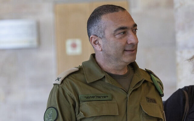 תת־אלוף ישראל שומר, ראש חטיבת המבצעים, במשכן הכנסת בירושלים, 10 במאי 2026 (צילום: יונתן זינדל/פלאש90) תת־אלוף ישראל שומר, ראש חטיבת המבצעים, במשכן הכנסת בירושלים, 10 במאי 2026 (צילום: יונתן זינדל/פלאש90)