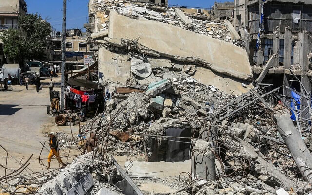 מבנים שנהרסו במלחמה האחרונה בח'אן יונס שבדרום רצועת עזה, 23 ביוני 2026 (צילום: עבד רחים חטיב/פלאש90) מבנים שנהרסו במלחמה האחרונה בח'אן יונס שבדרום רצועת עזה, 23 ביוני 2026 (צילום: עבד רחים חטיב/פלאש90)