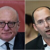 יו"ר ועדת החוקה שמחה רוטמן; שופט בית המשפט העליון אלכס שטיין