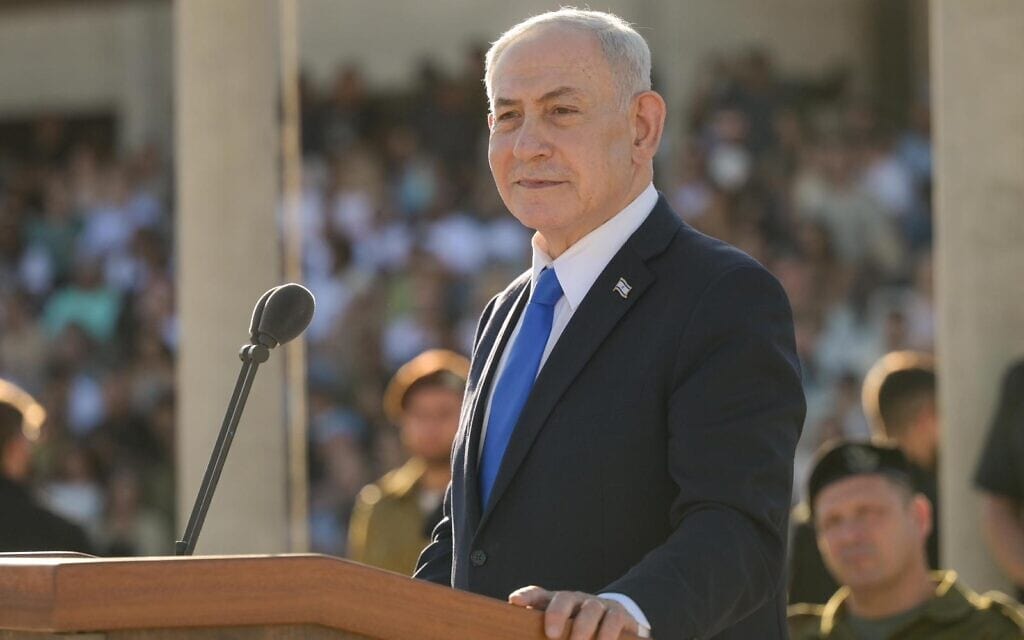 ראש הממשלה בנימין נתניהו בטקס סיום קורס קצינים בבית הספר לקצינים שבנגב, 25 ביוני 2026 (צילום: מעיין טואף / לע"מ) ראש הממשלה בנימין נתניהו בטקס סיום קורס קצינים בבית הספר לקצינים שבנגב, 25 ביוני 2026 (צילום: מעיין טואף / לע"מ)