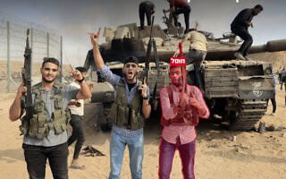 מחבל חמאס עבד א-רחמן מאהר עבד אל-כרים זיאדה נראה לצד טנק של צה"ל בשבעה באוקטובר 2023, בתמונה שפרסם הצבא ב-28 ביוני 2026 (צילום: דובר צה"ל) מחבל חמאס עבד א-רחמן מאהר עבד אל-כרים זיאדה נראה לצד טנק של צה"ל בשבעה באוקטובר 2023, בתמונה שפרסם הצבא ב-28 ביוני 2026 (צילום: דובר צה"ל)