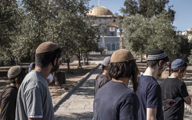 יהודים במתחם מסגד אל־אקצא בירושלים בט' באב, 23 ביולי 2026 (צילום: ilia YEFIMOVICH / AFP) יהודים במתחם מסגד אל־אקצא בירושלים בט' באב, 23 ביולי 2026 (צילום: ilia YEFIMOVICH / AFP)