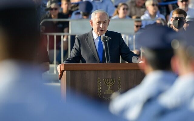 ראש הממשלה בנימין נתניהו בטקס סיום קורס טיס 192, 9 ביולי 2026 (צילום: מעיין טואף / לע"מ) ראש הממשלה בנימין נתניהו בטקס סיום קורס טיס 192, 9 ביולי 2026 (צילום: מעיין טואף / לע"מ)