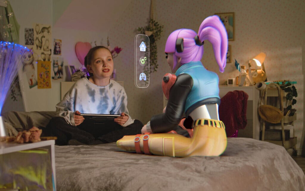 נערה מדברת עם דמות AI וירטואלית, אילוסטרציה (צילום: EvgeniyShkolenko / iStock) נערה מדברת עם דמות AI וירטואלית, אילוסטרציה (צילום: EvgeniyShkolenko / iStock)