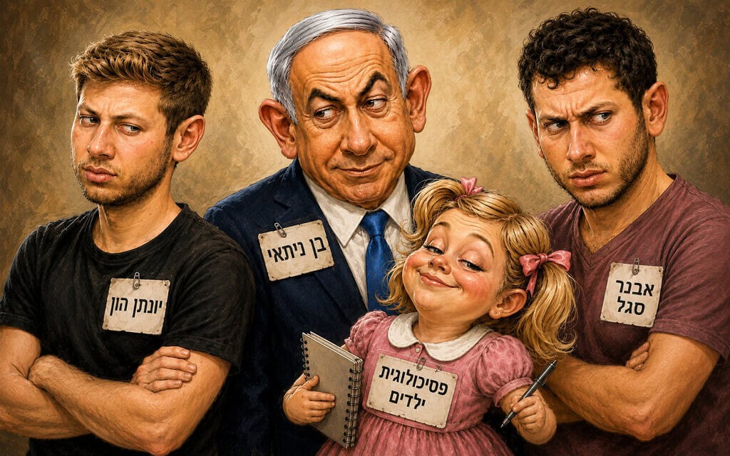 בני משפחת נתניהו ושמותיהם. אילוסטרציה (צילום: יצירת AI) בני משפחת נתניהו ושמותיהם. אילוסטרציה (צילום: יצירת AI)