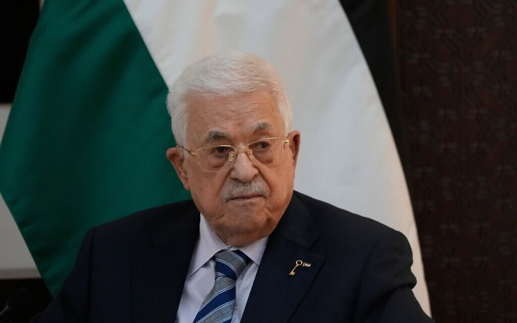 יו"ר הרשות הפלסטינית מחמוד עבאס ברמאללה, דצמבר 2025 (צילום: AP Photo/Nasser Nasser, Pool) יו"ר הרשות הפלסטינית מחמוד עבאס ברמאללה, דצמבר 2025 (צילום: AP Photo/Nasser Nasser, Pool)