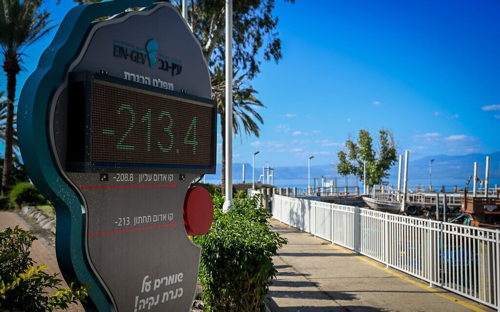 מד מפלס המים בכינרת, 15 בינואר 2026 (צילום: מיכאל גלעדי/פלאש90) מד מפלס המים בכינרת, 15 בינואר 2026 (צילום: מיכאל גלעדי/פלאש90)