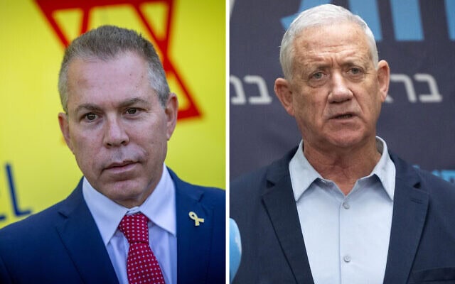 בני גנץ וגלעד ארדן (צילום: יונתן זינדל/פלאש90, חיים גולדברג/פלאש90) בני גנץ וגלעד ארדן (צילום: יונתן זינדל/פלאש90, חיים גולדברג/פלאש90)