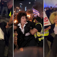 מתוך סרטון שנוצר באמצעות בינה מלאכותית ופורסם ב-15 בספטמבר 2026 על ידי מנהיג הציונות הדתית בצלאל סמוטריץ' מתאר (לפי סדר הופעתם) את נשיא בית המשפט העליון יצחק עמית, את השופטת דפנה ברק-ארז ואת היועץ המשפטי לממשלה גלי בהרב-מיארה מורחקים בכוח מהפגנה (צילום: חשבון הטוויטר של בצלאל סמוטריץ') מתוך סרטון שנוצר באמצעות בינה מלאכותית ופורסם ב-15 בספטמבר 2026 על ידי מנהיג הציונות הדתית בצלאל סמוטריץ' מתאר (לפי סדר הופעתם) את נשיא בית המשפט העליון יצחק עמית, את השופטת דפנה ברק-ארז ואת היועץ המשפטי לממשלה גלי בהרב-מיארה מורחקים בכוח מהפגנה (צילום: חשבון הטוויטר של בצלאל סמוטריץ')