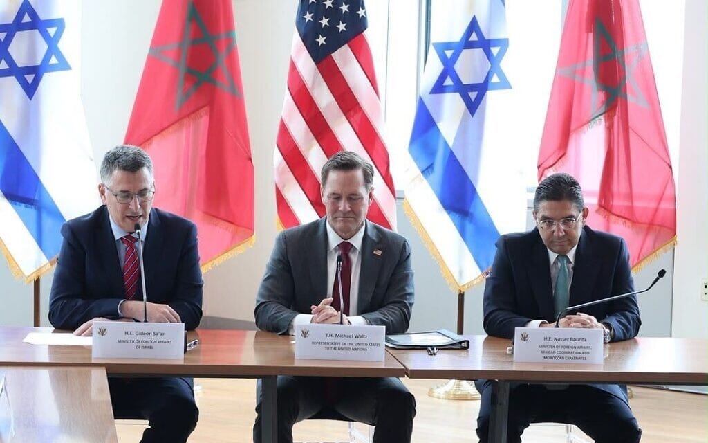 שר החוץ נאסר בוריטה (מימין), שגריר ארצות הברית באו"ם מייק וולץ ושר החוץ גדעון סער בניו יורק, 16 בספטמבר 2026 (צילום: משרד החוץ) שר החוץ נאסר בוריטה (מימין), שגריר ארצות הברית באו"ם מייק וולץ ושר החוץ גדעון סער בניו יורק, 16 בספטמבר 2026 (צילום: משרד החוץ)