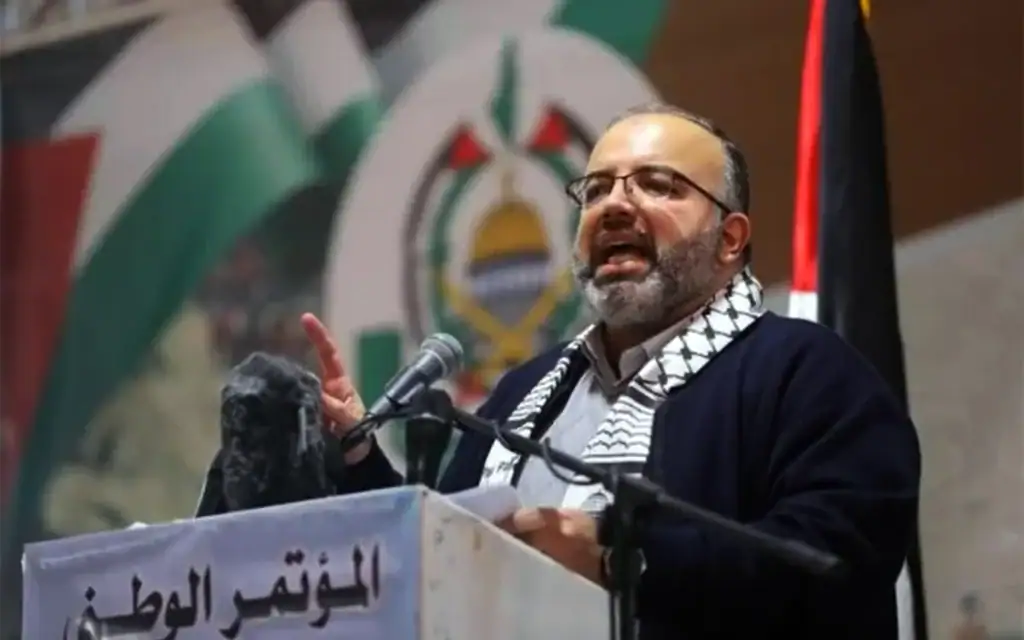 בכיר חמאס עלי אל־עמודי בתמונה ללא תאריך (צילום: מתוך הרשתות החברתיות; שימוש לפי סעיף 27א לחוק זכויות יוצרים) בכיר חמאס עלי אל־עמודי בתמונה ללא תאריך (צילום: מתוך הרשתות החברתיות; שימוש לפי סעיף 27א לחוק זכויות יוצרים)