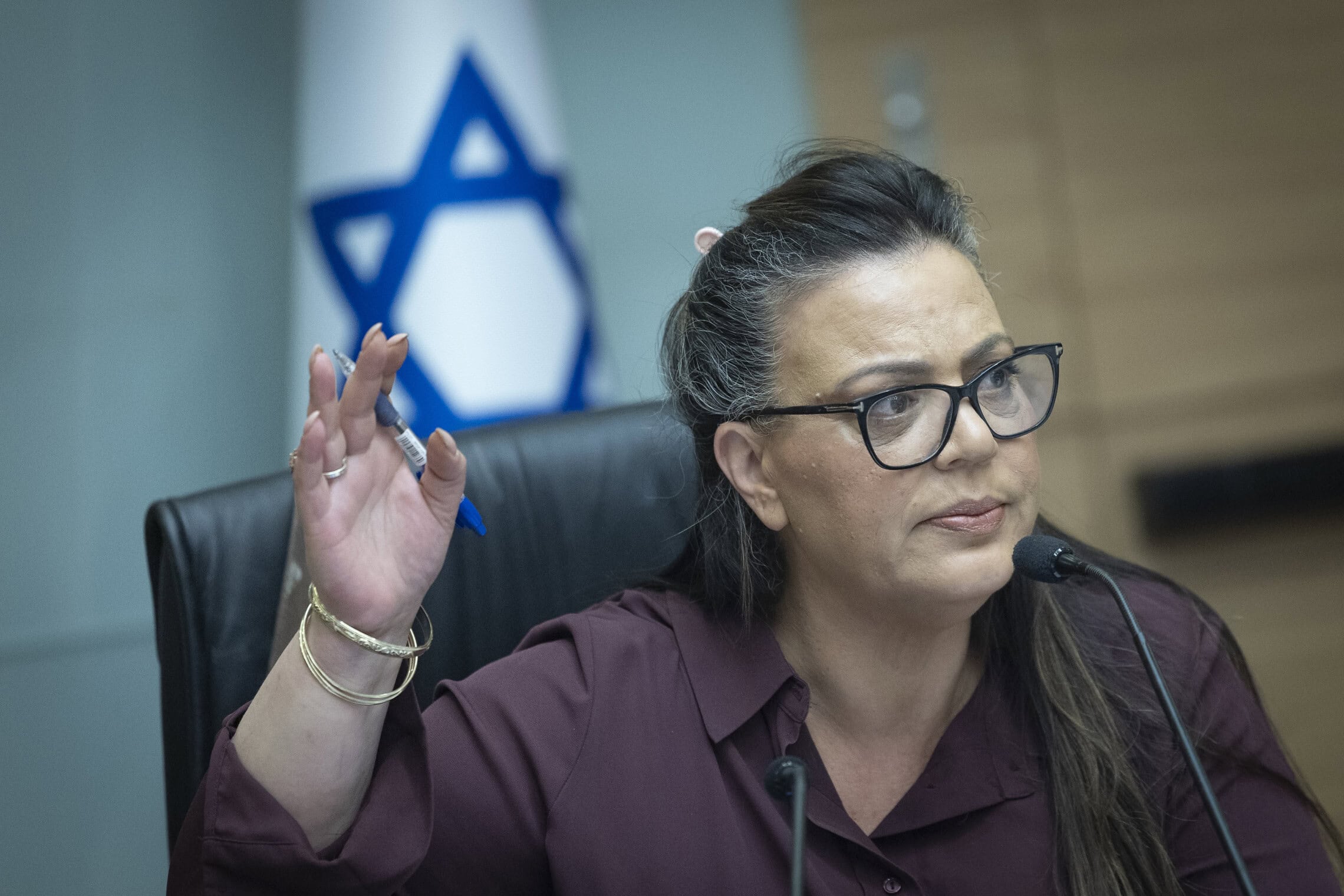 ח"כ גלית דיסטל אטבריאן עומדת בראש הוועדה המיוחדת לחוק התקשורת בכנסת בירושלים. 23 ביוני 2026 (צילום: חיים גולדברג/פלאש90) ח"כ גלית דיסטל אטבריאן עומדת בראש הוועדה המיוחדת לחוק התקשורת בכנסת בירושלים. 23 ביוני 2026 (צילום: חיים גולדברג/פלאש90)
