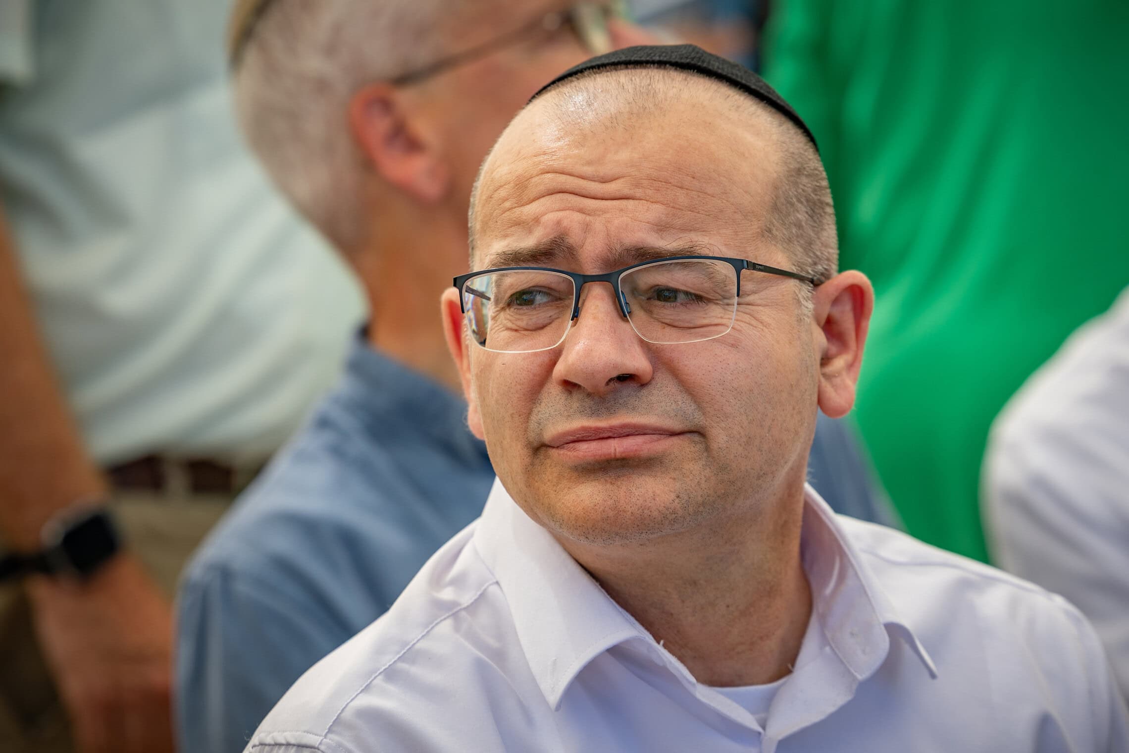 ראש המוסד רומן גופמן משתתף בהלווייתו של חייל צה"ל יקותיאל יהודה כץ בבית העלמין בהר הזיתים בירושלים. 21 באוגוסט 2026 (צילום: חיים גולדברג/פלאש90) ראש המוסד רומן גופמן משתתף בהלווייתו של חייל צה"ל יקותיאל יהודה כץ בבית העלמין בהר הזיתים בירושלים. 21 באוגוסט 2026 (צילום: חיים גולדברג/פלאש90)