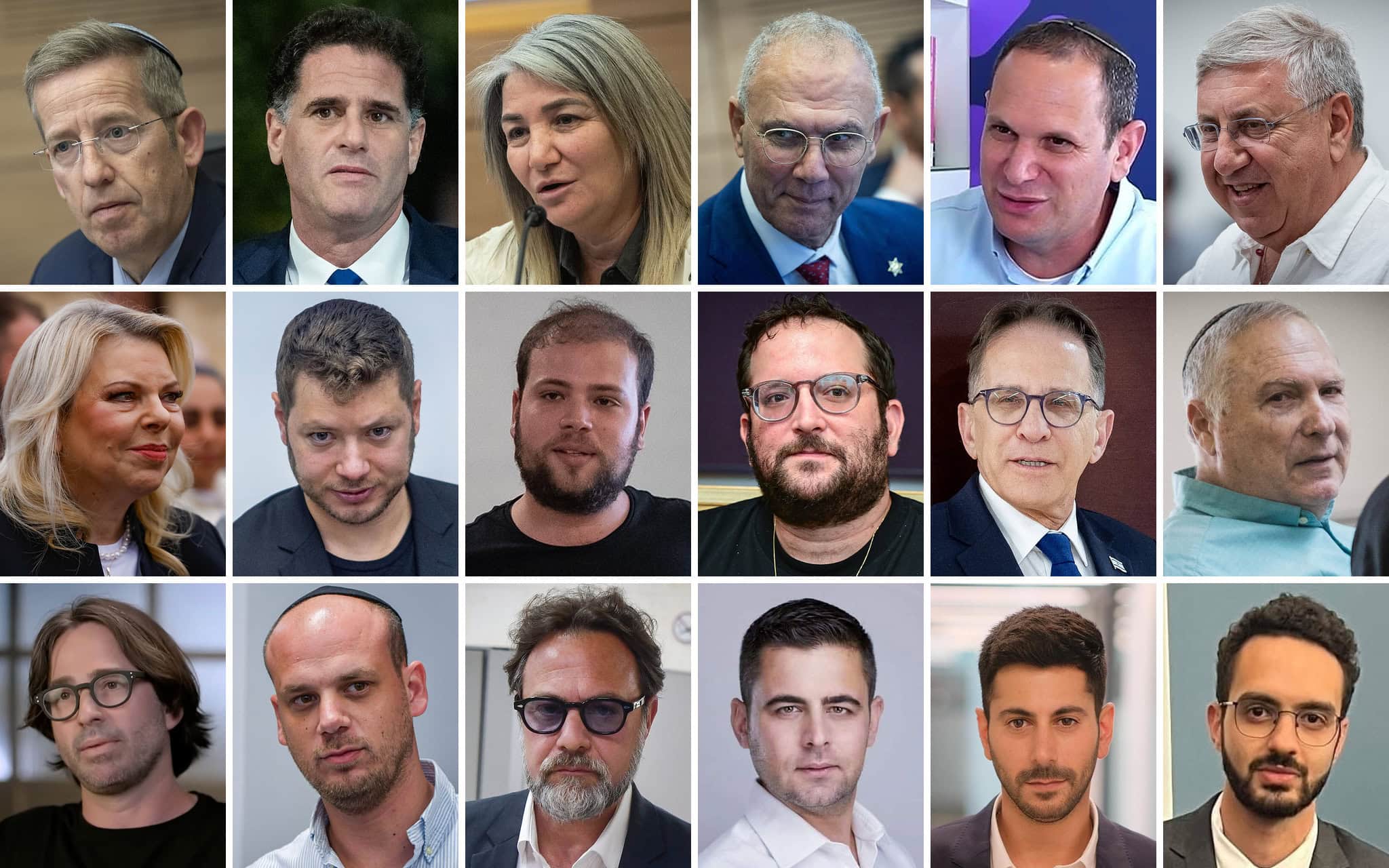 כוורת לשכת ראש הממשלה בנימין נתניהו: שרה נתניהו, יאיר נתניהו, צחי ברוורמן, דרורית שטיינמץ, יוסי פוקס, יוסי שלי, עדו נורדן, רן דרמר, נתן אשל, יונתן אוריך, טופז לוק, יעקב ברדוגו, עומר מנצור, עומר דוסטרי, זיו אגמון, בועז גולן, אלי פלדשטיין, ישראל איינהורן (צילום: יונתן זינדל/פלאש90, צילום מסך, יוטיוב, אורן בן חקון/פלאש90, הדס פרוש/פלאש90, אבשלום ששוני/פלאש90, יונתן זינדל, פלאש 90, חיים גולדברג/פלאש90, שימוש לפי סעיף 27א לחוק זכויות יוצרים, מפייסבוק, לשכת ראש הממשלה, עופר חג'יוב, צילום מסך) כוורת לשכת ראש הממשלה בנימין נתניהו: שרה נתניהו, יאיר נתניהו, צחי ברוורמן, דרורית שטיינמץ, יוסי פוקס, יוסי שלי, עדו נורדן, רן דרמר, נתן אשל, יונתן אוריך, טופז לוק, יעקב ברדוגו, עומר מנצור, עומר דוסטרי, זיו אגמון, בועז גולן, אלי פלדשטיין, ישראל איינהורן (צילום: יונתן זינדל/פלאש90, צילום מסך, יוטיוב, אורן בן חקון/פלאש90, הדס פרוש/פלאש90, אבשלום ששוני/פלאש90, יונתן זינדל, פלאש 90, חיים גולדברג/פלאש90, שימוש לפי סעיף 27א לחוק זכויות יוצרים, מפייסבוק, לשכת ראש הממשלה, עופר חג'יוב, צילום מסך)