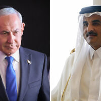 אמיר קטאר, בנימין נתניהו (צילום: Nathan Howard / POOL / AFP, מארק ישראל סלם/פול) אמיר קטאר, בנימין נתניהו (צילום: Nathan Howard / POOL / AFP, מארק ישראל סלם/פול)
