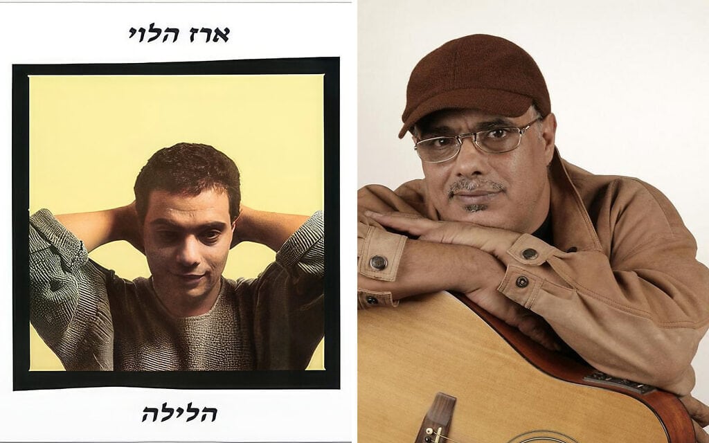 ארז הלוי ועטיפת האלבום "הלילה" (צילום: שימוש לפי סעיף 27א לחוק זכויות יוצרים, מרשתות חברתיות)
